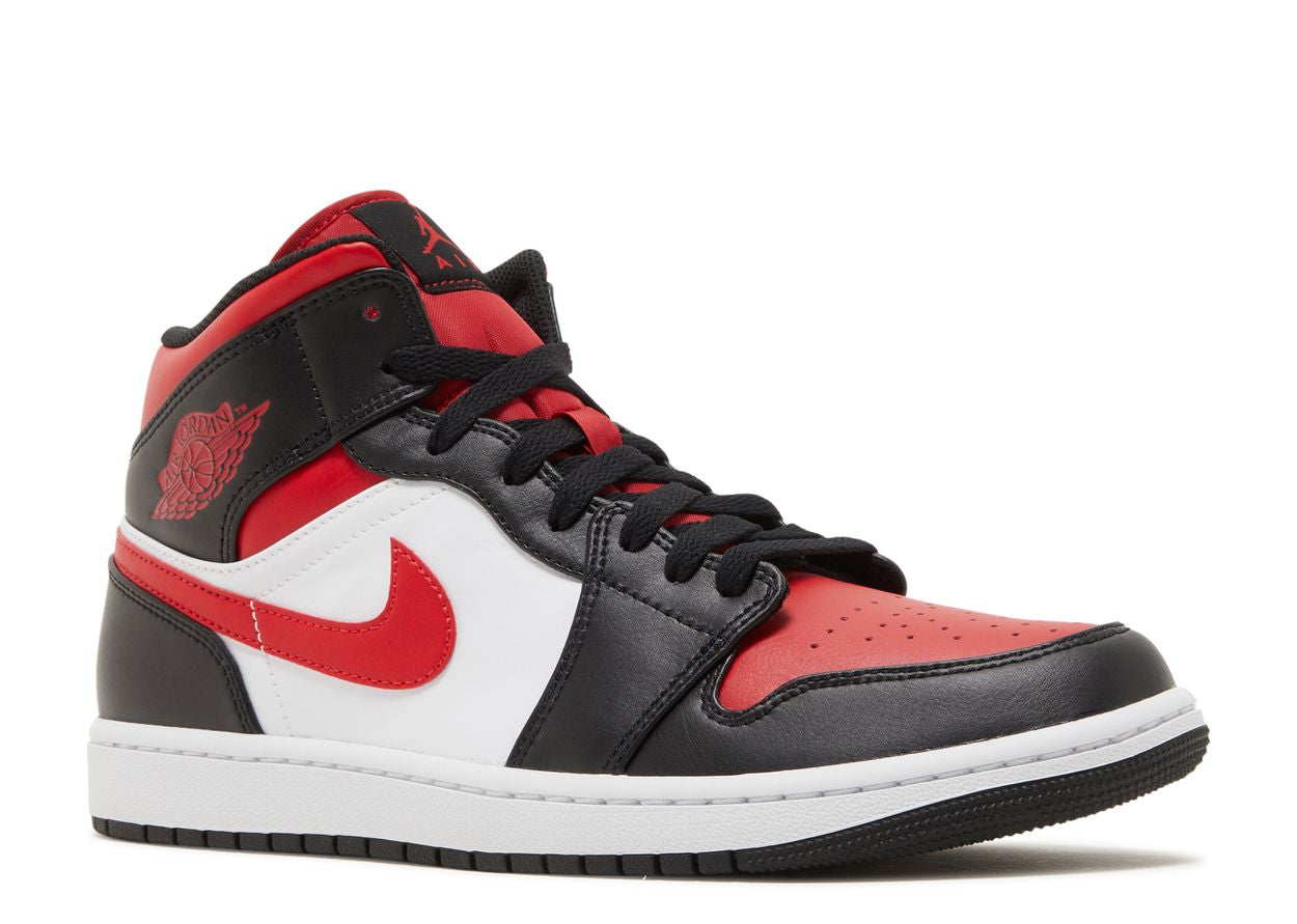 Air Jordan 1 Mid "Bred Toe" Sneakers (Men's)