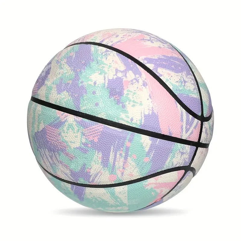 Starry Sky Luminous Glowing PU Leather Basketball Size 7 (Glow In Dark)
