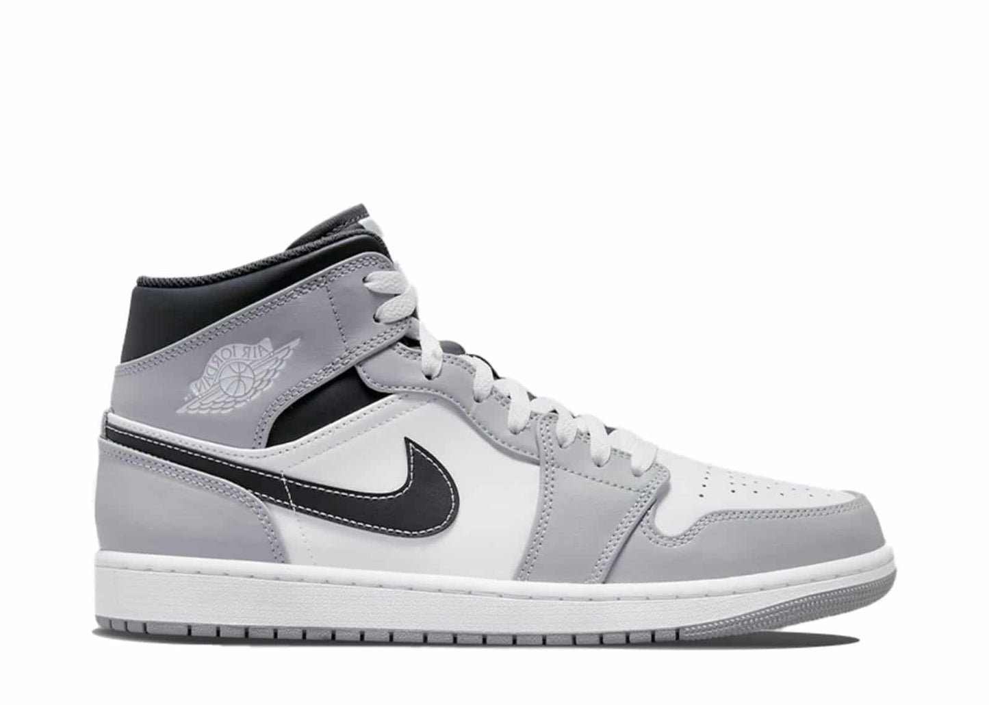 Air Jordan 1 Mid "Light Smoke Grey" Sneakers (Men's)
