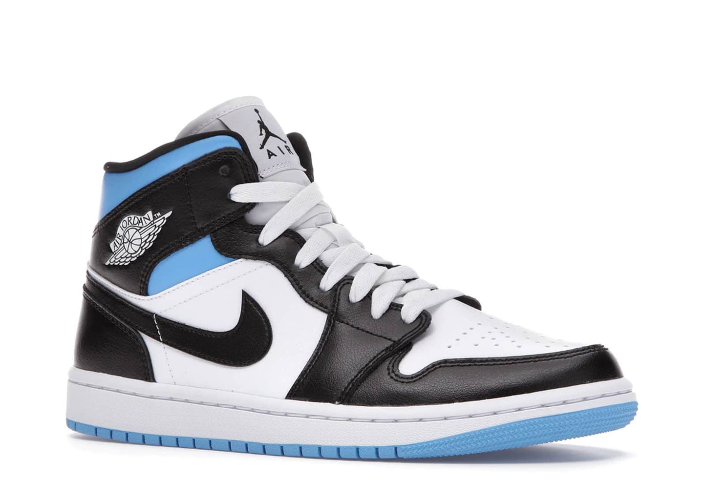 Air Jordan 1 Mid "University Black White" Sneakers (Women's)