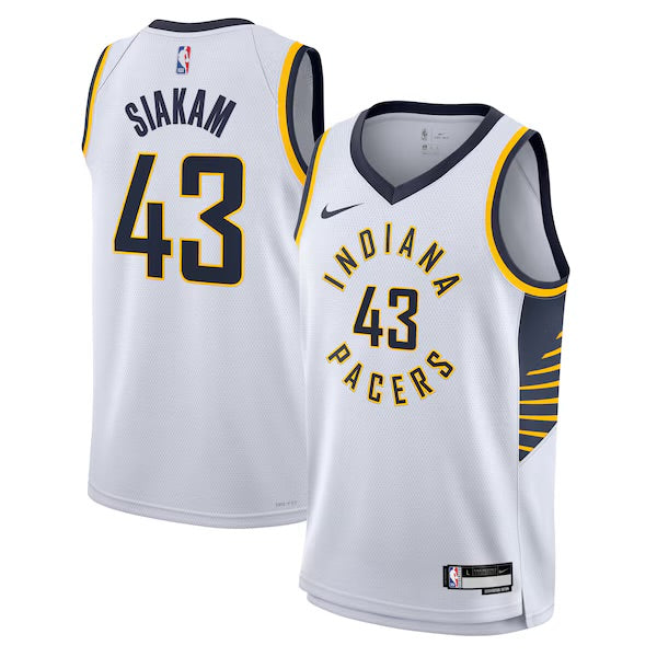 Indiana Pacers Pascal Siakam Nike Association Edition Swingman Jersey - White - Unisex