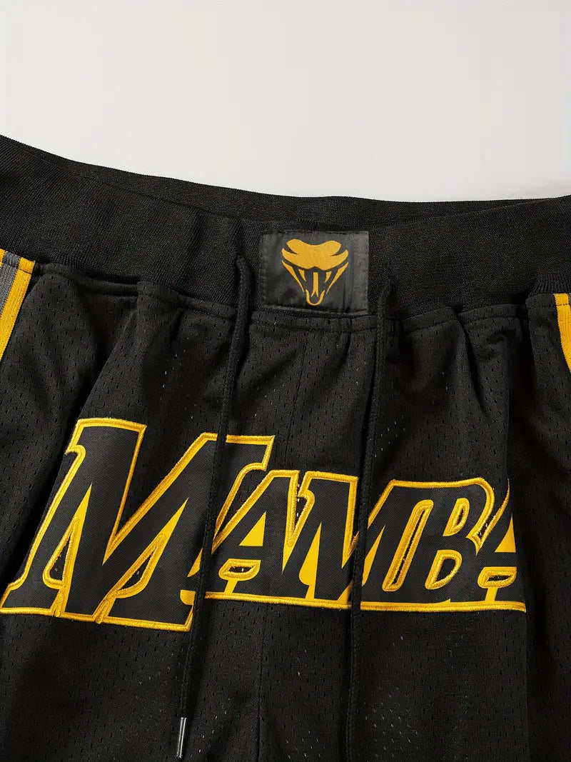 Black Mamba Retro Basketball Shorts