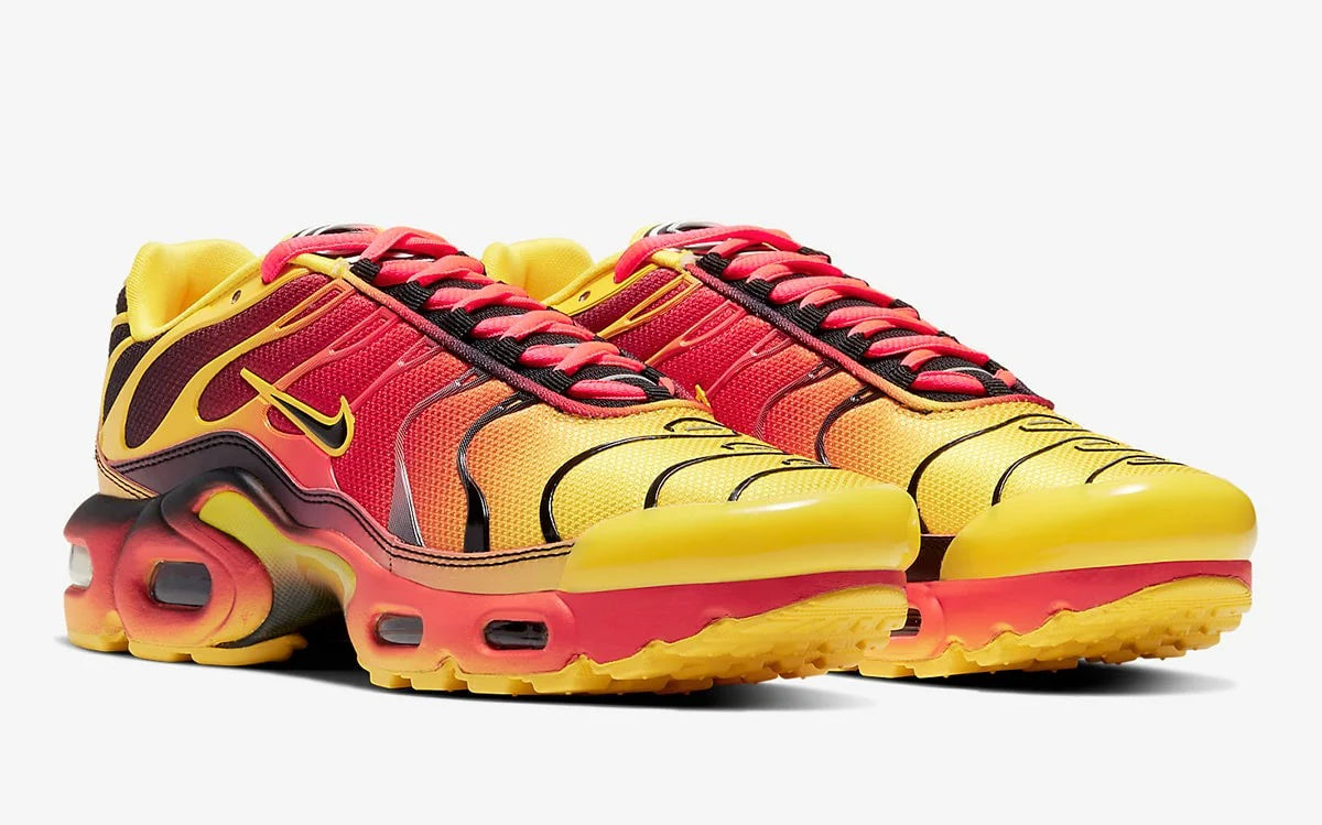 Nike Air Max Plus TN "Fade Chrome Yellow Bright Crimson" (Men's)