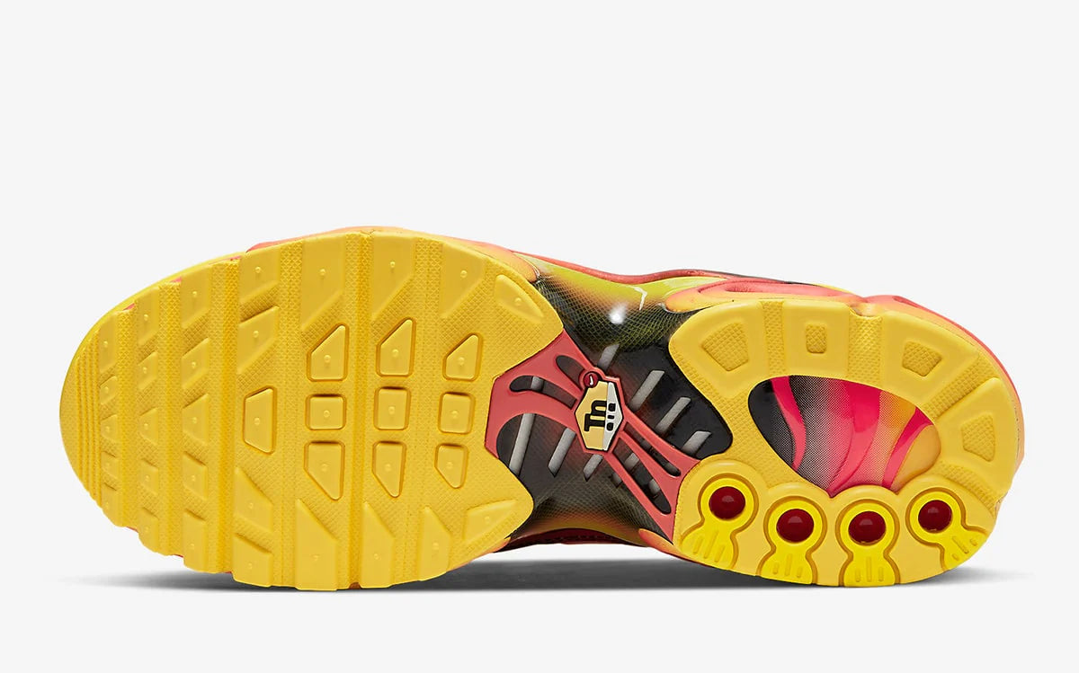 Nike Air Max Plus TN "Fade Chrome Yellow Bright Crimson" (Men's)