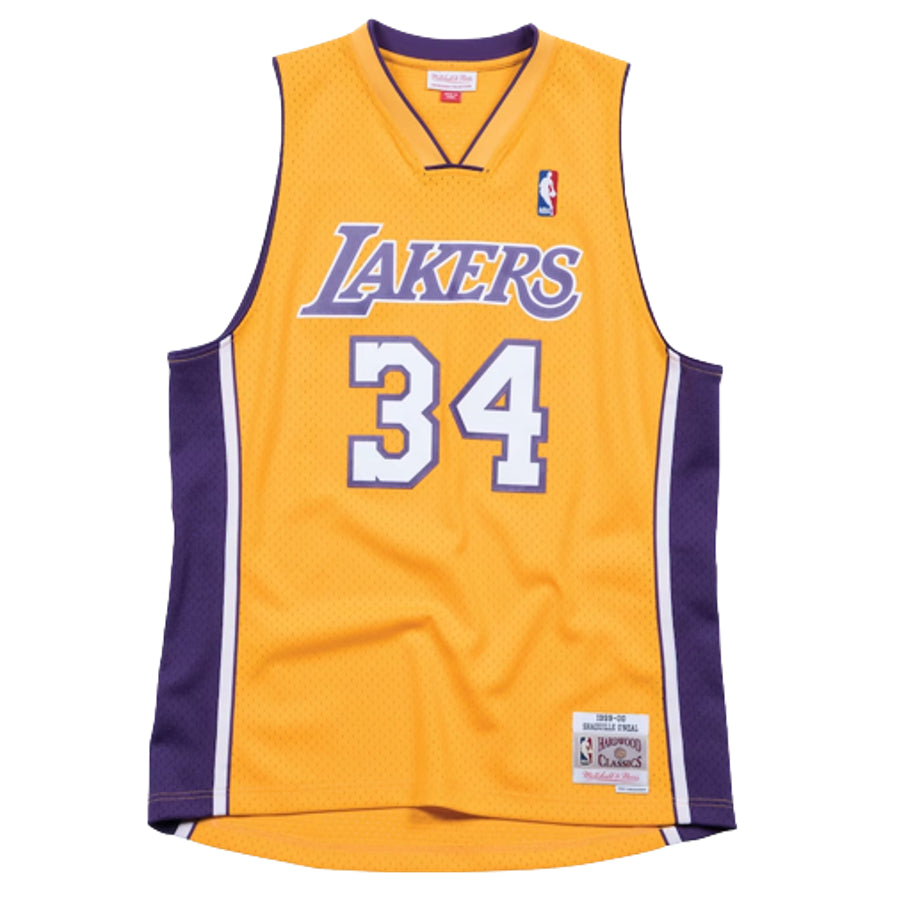 Los Angeles Lakers Shaquille O'Neal Hardwood Classics 99-00 Swingman J –  Sports Style Universe