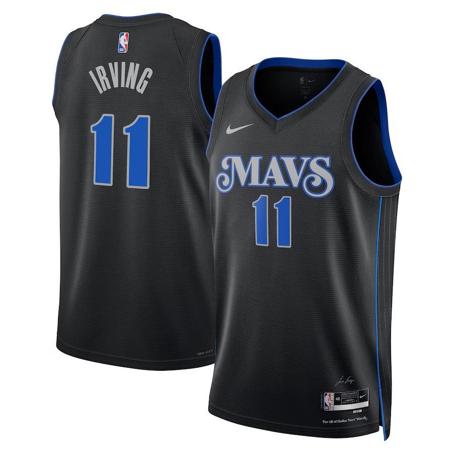 Mavericks Kyrie Irving 2023 24 City Edition Swingman Jersey Black Sports Style Universe