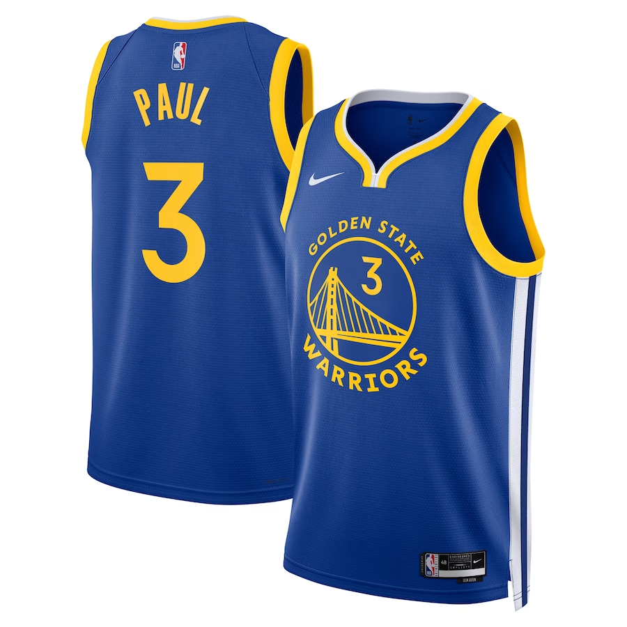 Golden State Warriors Chris Paul Association & Icon Swingman Jersey