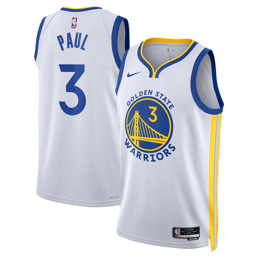 Golden State Warriors Chris Paul Association & Icon Swingman Jersey