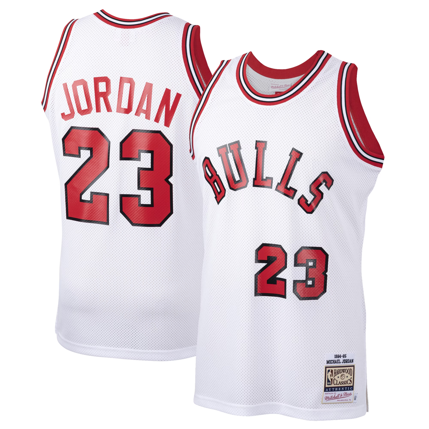 Chicago Bulls Jordan #23 Mitchell & Ness White 1984/85 Jersey