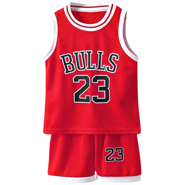 Kids Basketball Sportswear Set: Tee + Shorts