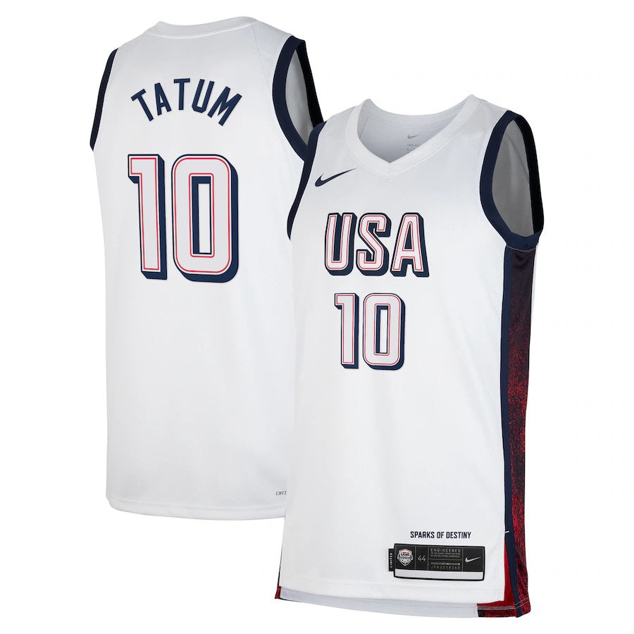 Jayson Tatum Team USA Basketball Unisex 2024 Swingman Player Jersey - Navy/White