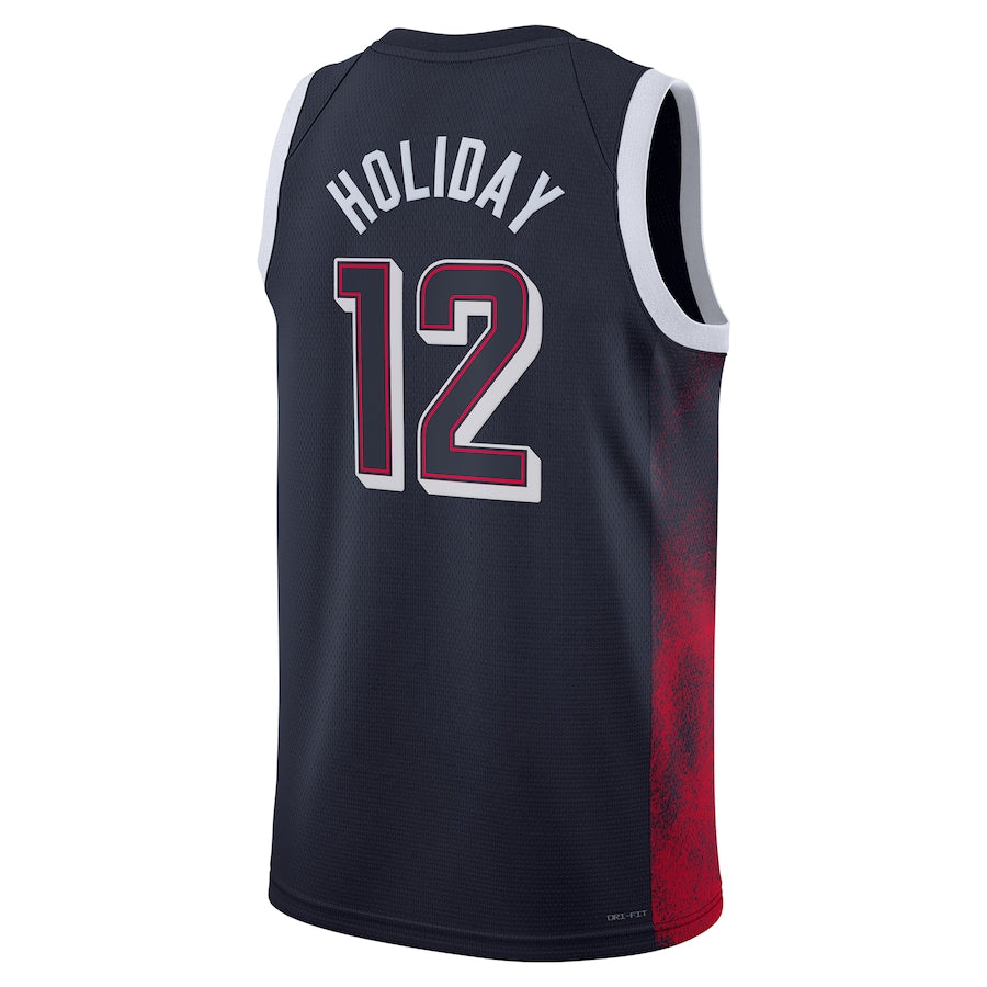 Jrue Holiday Team USA Basketball Unisex 2024 Swingman Player Jersey - Navy