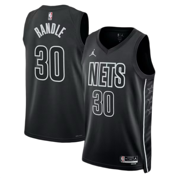 Brooklyn Nets Julius Randle Jordan Brand Statement Edition Swingman Jersey - Black - Unisex