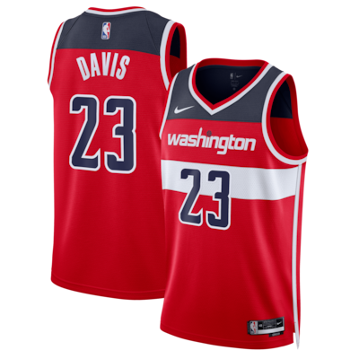 Washington Wizards Anthony Davis Nike Icon Swingman Jersey - Red - Unisex