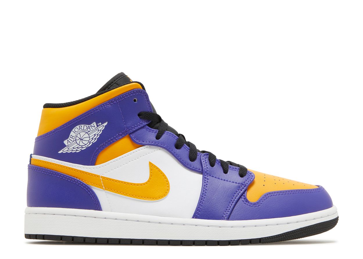 Air Jordan 1 Mid "Lakers" Sneakers (Men's)