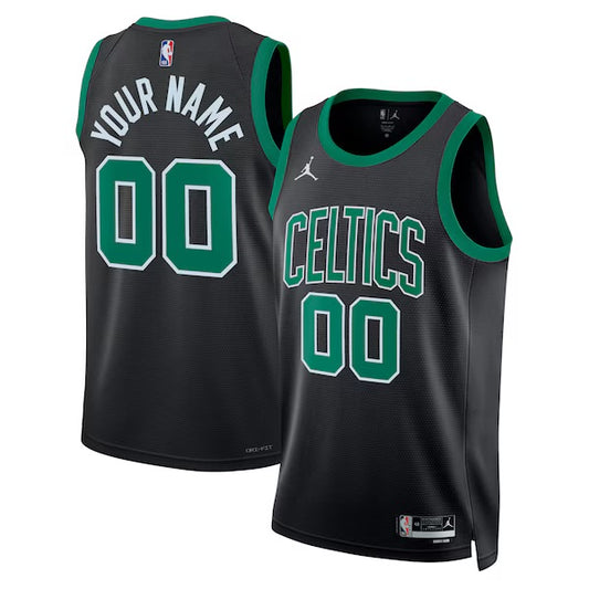 Boston Celtics Custom Jordan Brand Statement Edition Swingman Jersey - Black - Unisex