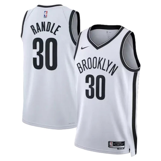 Brooklyn Nets Julius Randle Nike Association Edition Swingman Jersey - White - Unisex