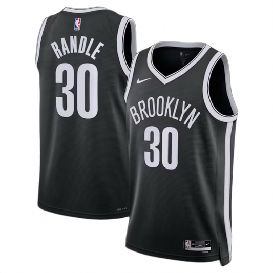 Brooklyn Nets Julius Randle Nike Icon Swingman Jersey - Black - Unisex