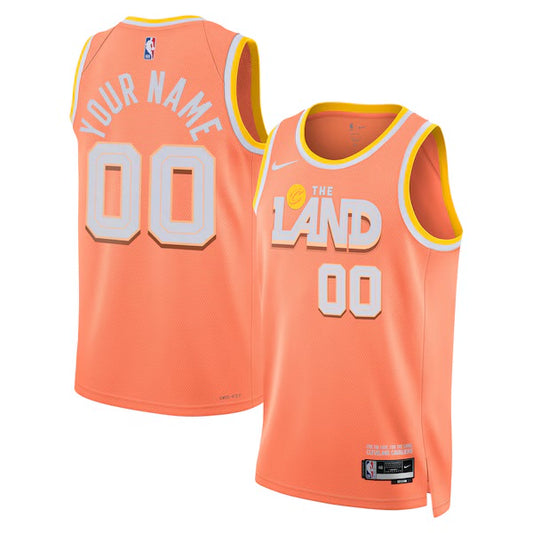 Cleveland Cavaliers Custom Nike 2025/26 City Edition Swingman Jersey - Orange - Unisex
