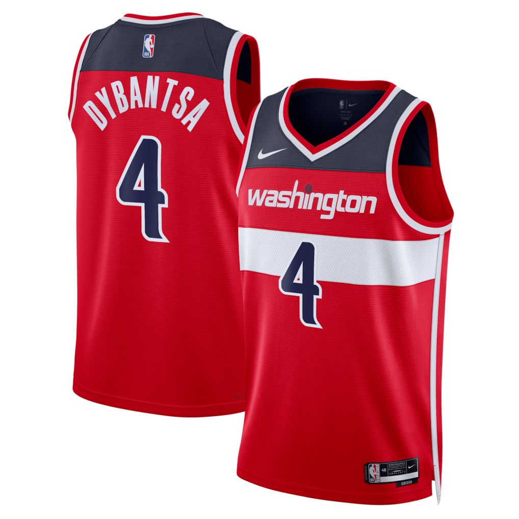 Washington Wizards AJ Dybantsa Nike Icon Swingman Jersey - Red - Unisex