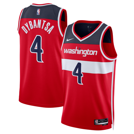 Washington Wizards AJ Dybantsa Nike Icon Swingman Jersey - Red - Unisex