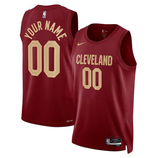 Cleveland Cavaliers Custom Nike Icon Swingman Jersey - Maroon - Unisex