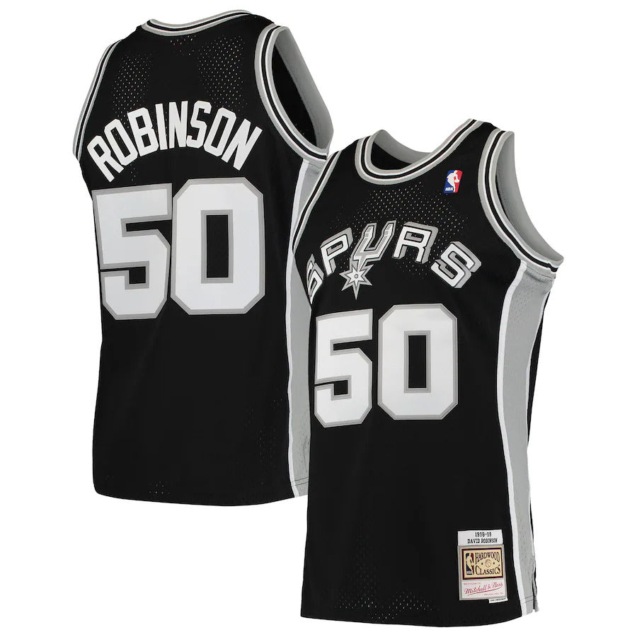 Spurs David Robinson 1998-99 Hardwood Classics Jersey - Black