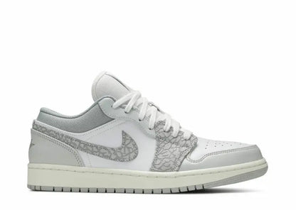 Air Jordan 1 Low "Smoke Grey Elephant Print" Sneakers (Men's)