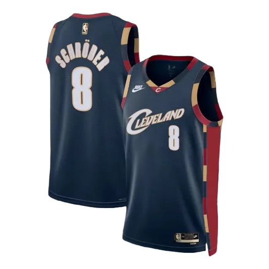 Cleveland Cavaliers Dennis Schröder Nike Classic Edition Swingman Jersey - Navy - Unisex