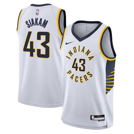 Indiana Pacers Pascal Siakam Nike Association Edition Swingman Jersey - White - Unisex