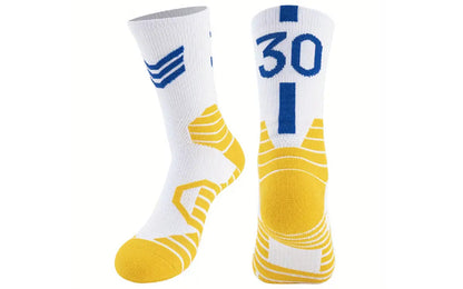 #30 Warriors Theme Crew Socks (2 Pairs)