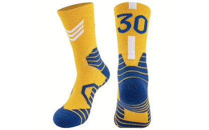 #30 Warriors Theme Crew Socks (2 Pairs)