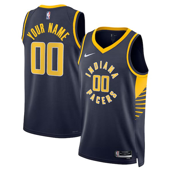 Indiana Pacers Custom Nike Icon Swingman Jersey - Navy - Unisex