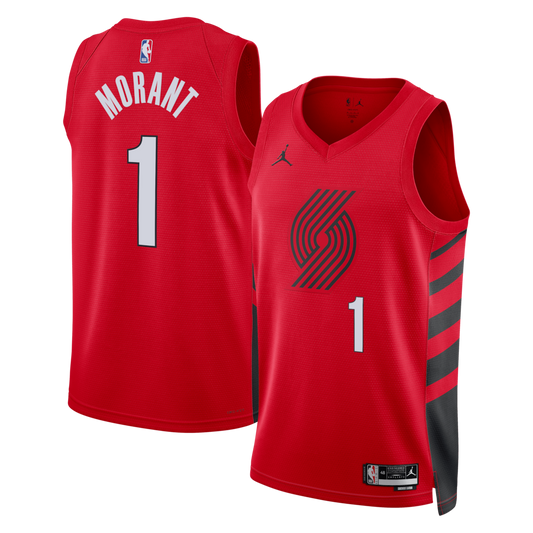 Portland Trail Blazers Ja Morant Jordan Brand Statement Edition Swingman Jersey - Red - Unisex