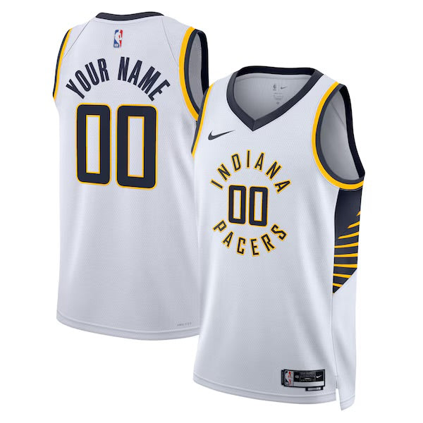 Indiana Pacers Custom Nike Association Swingman Jersey - White - Unisex