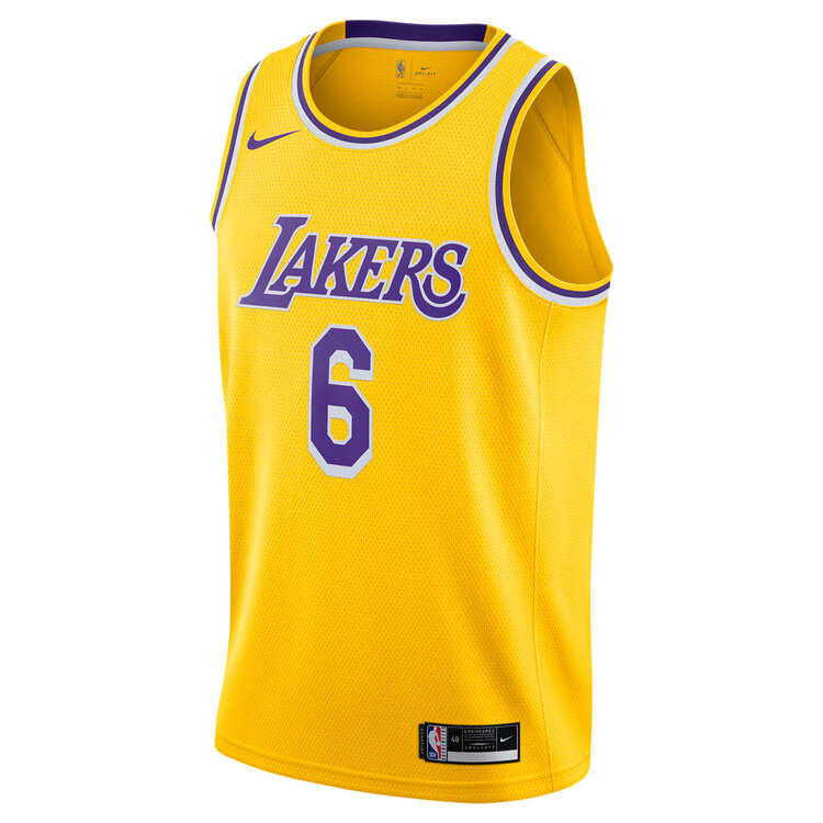 Lakers Lebron James #23 Gold Jersey