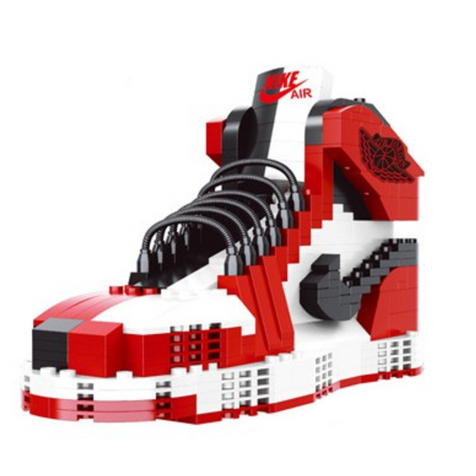 AJ1 Retro High OG “Chicago White & Red” Sneaker Building Block (Real Shoe Size)