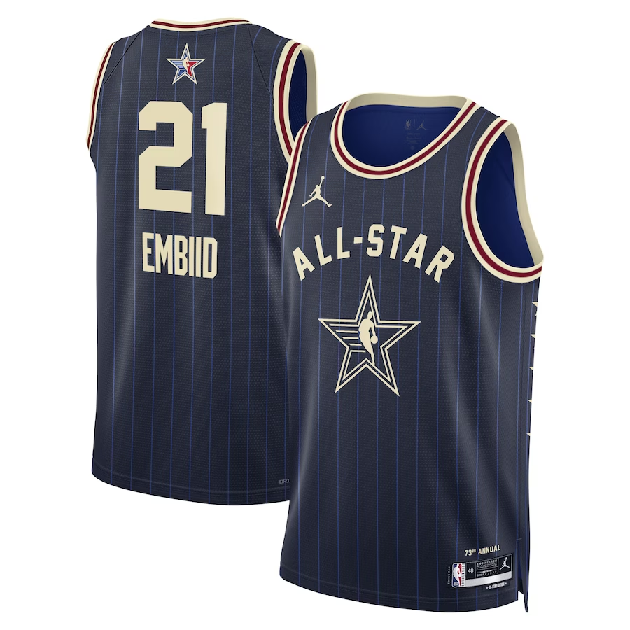 2024 NBA All-Star Game 76ers Joel Embiid #21 Swingman Jersey
