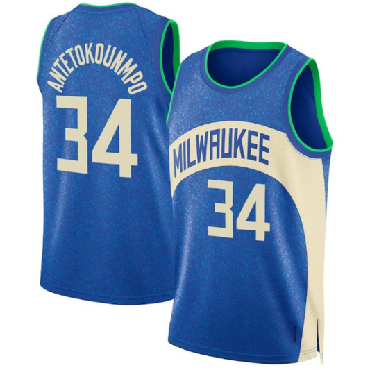 Bucks Giannis Antetokounmpo 2023-24 City Edition Swingman Jersey