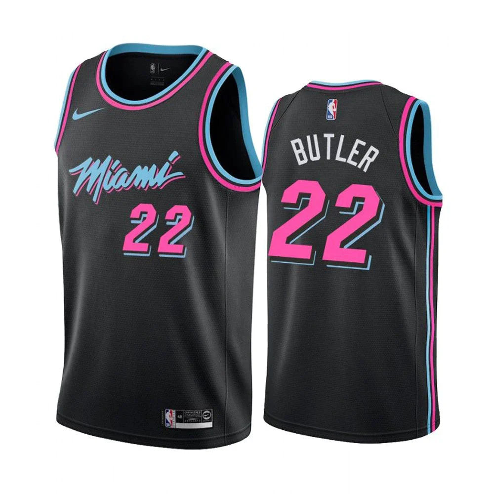 Miami Heat Swingman Jersey. 22 - Blue/White/Black- Jimmy Butler