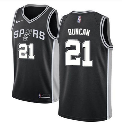 Spurs Tim Duncan Classic Throwback Jersey