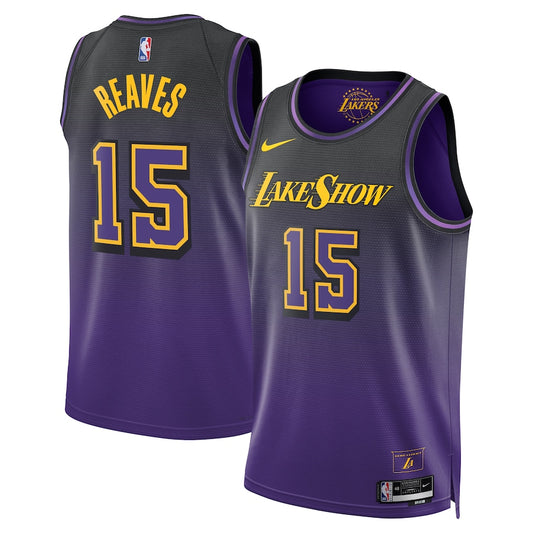 Lakers Austin Reaves Nike City Edition Swingman Jersey 2024 - Purple