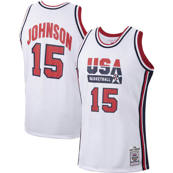 Magic Johnson USA Basketball 1992 Dream Team Retro Jersey