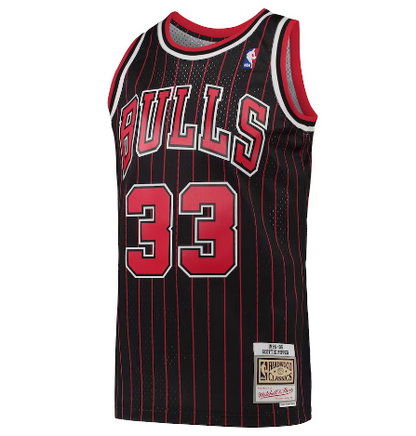 Bulls Scottie Pippen 1995-96 Hardwood Classics Alternate Swingman Jersey - Black