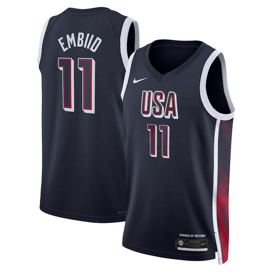 Joel Embiid Team USA Basketball Unisex 2024 Swingman Player Jersey - Navy